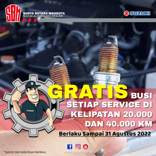 Promo Service Gratis Busi, Suzuki SBM Kupang
